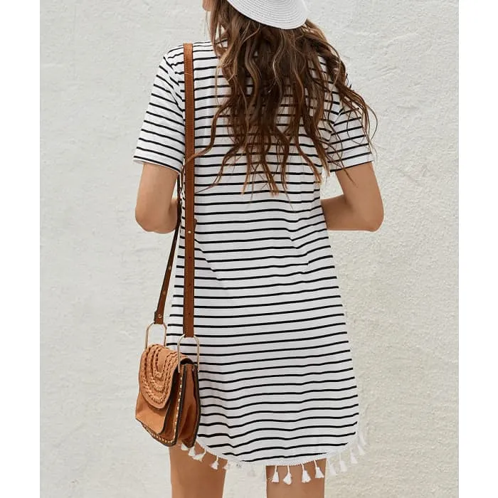 Striped T-Shirt Dress