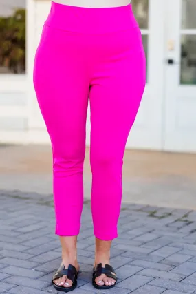 Strut Your Style Pants, Hot Pink