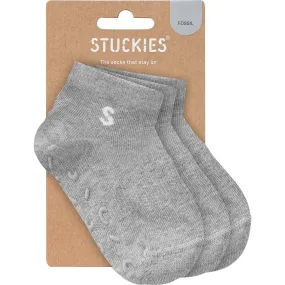 STUCKIES 3-Pack Sneaker Socks, Fossil