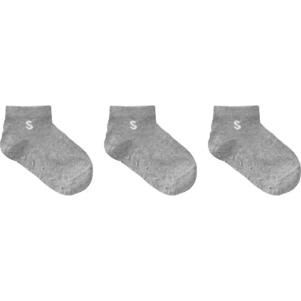 STUCKIES 3-Pack Sneaker Socks, Fossil