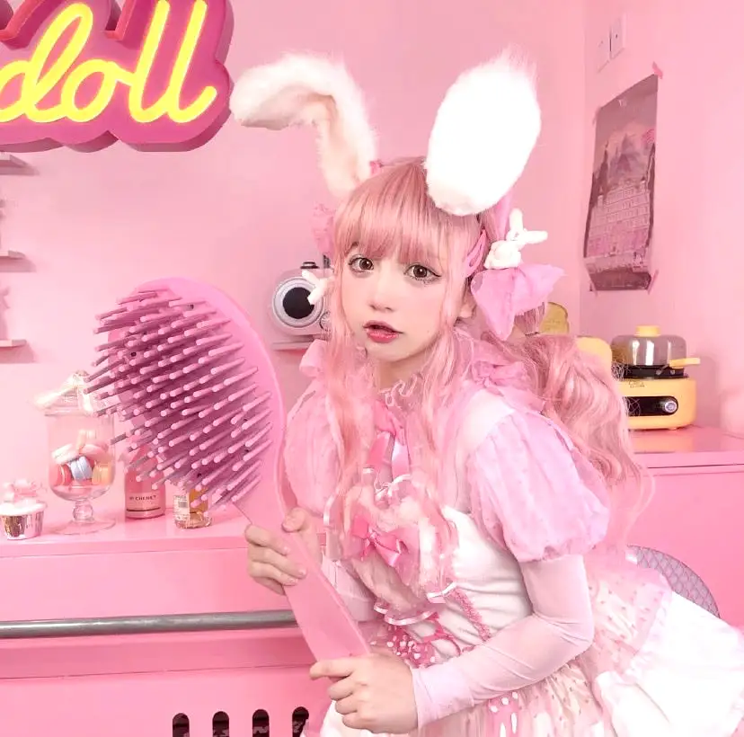 Sweet rabbit Peach bunny Lolita dress