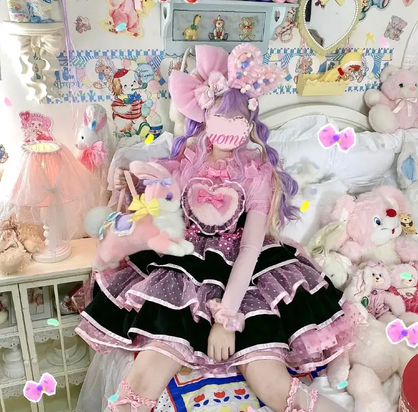 Sweet rabbit Peach bunny Lolita dress