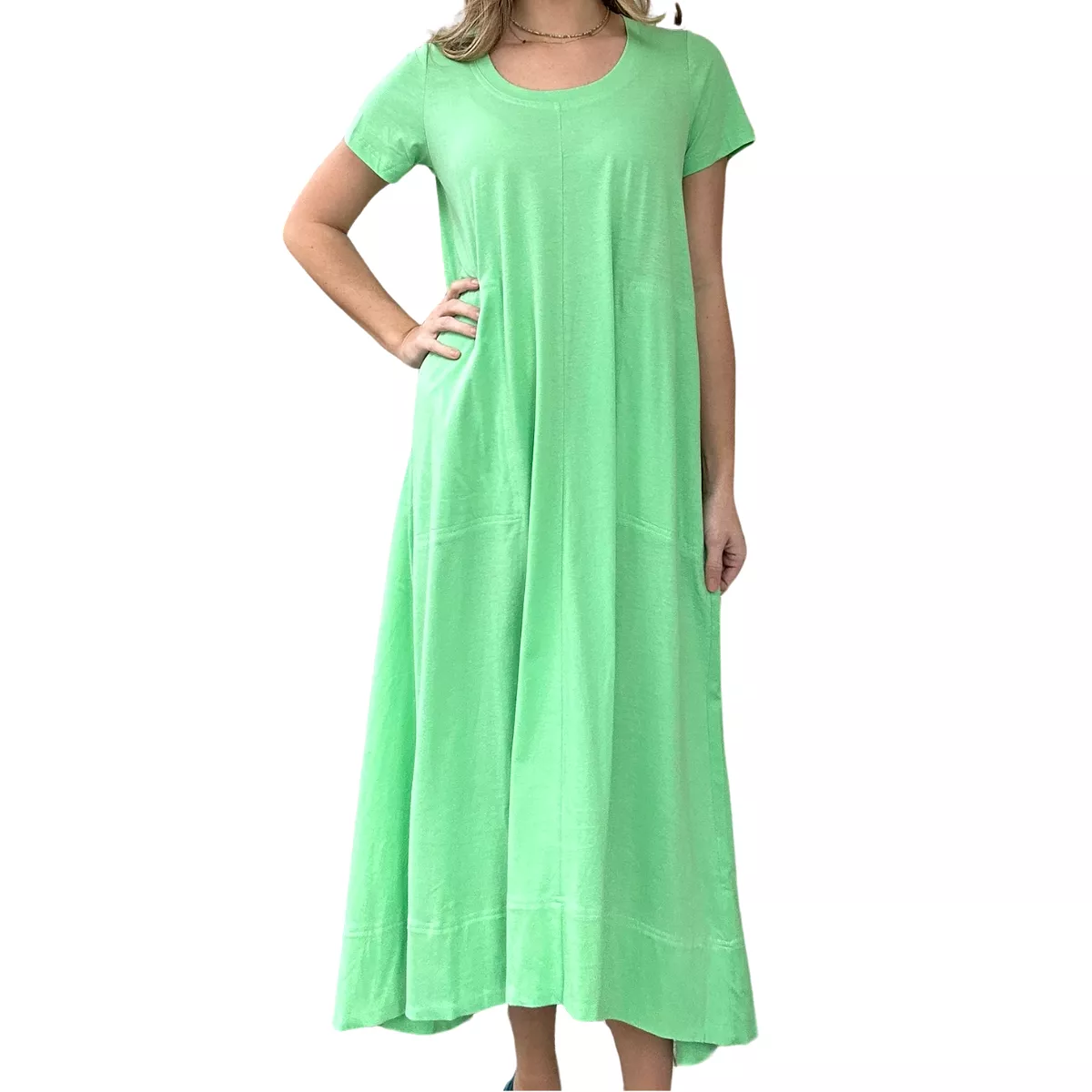 T-Shirt Dress - Apple Green