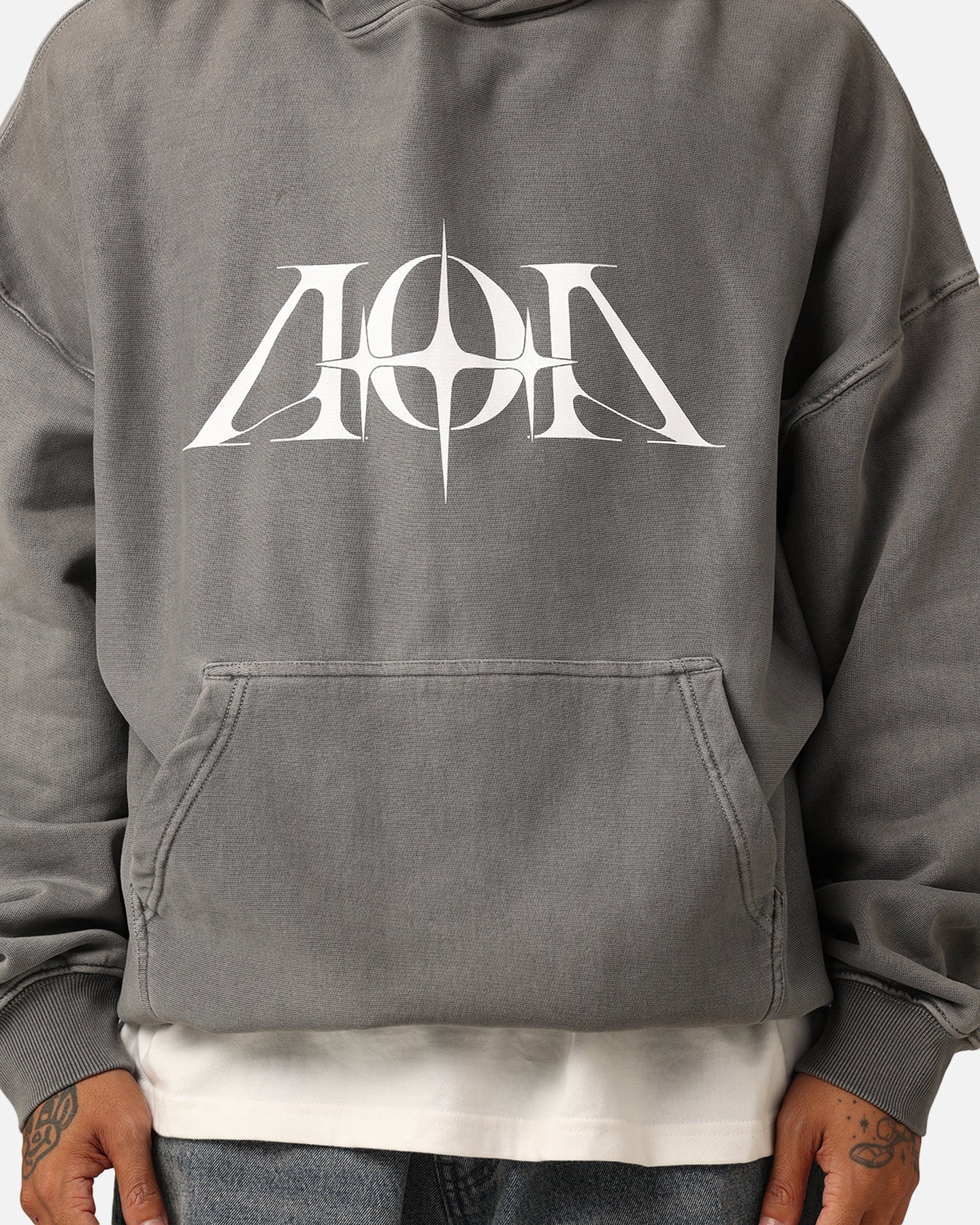 The Anti Order AOA Premium Hoodie Washed Charcoal