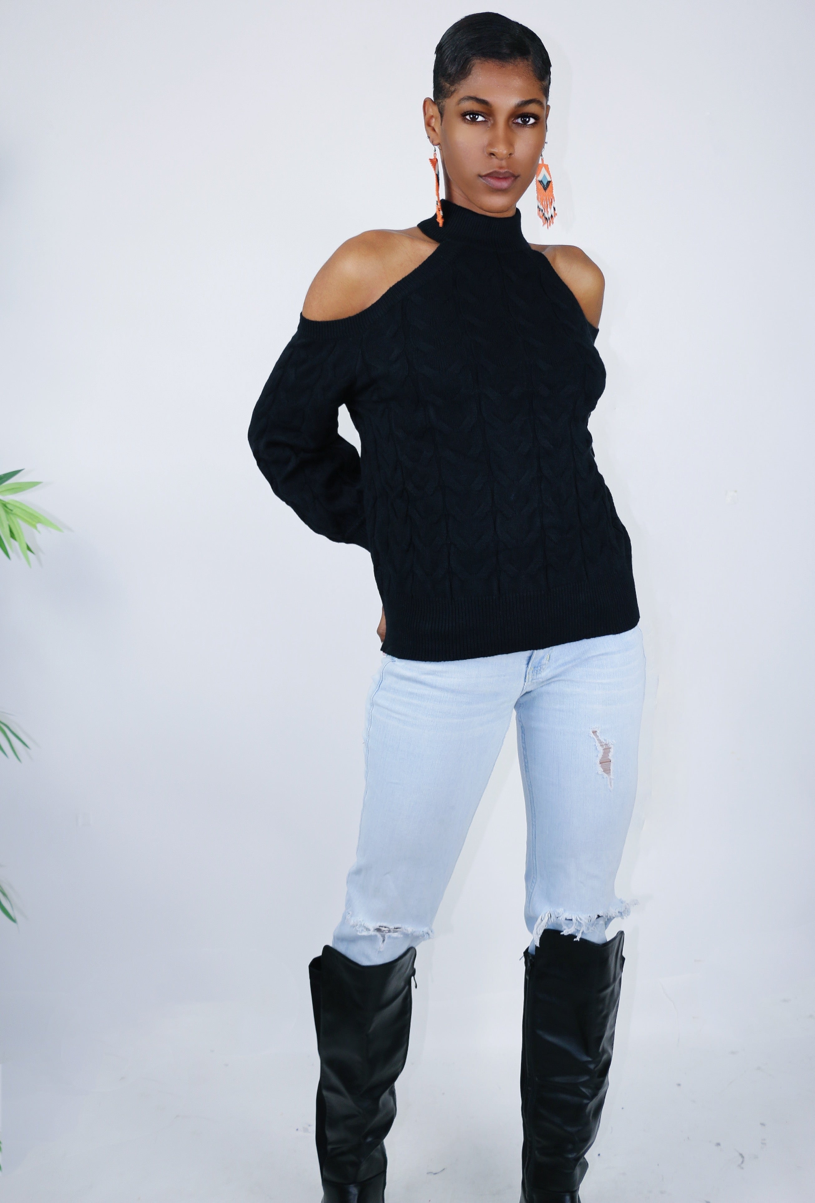 Tinsley Shoulder Out Sweater