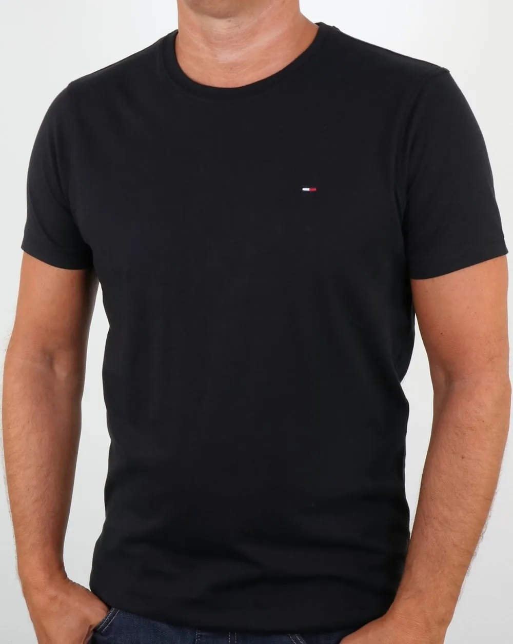 Tommy Jeans Crew Neck T Shirt Black