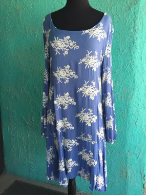 Uncle Frank Blue Floral Dress