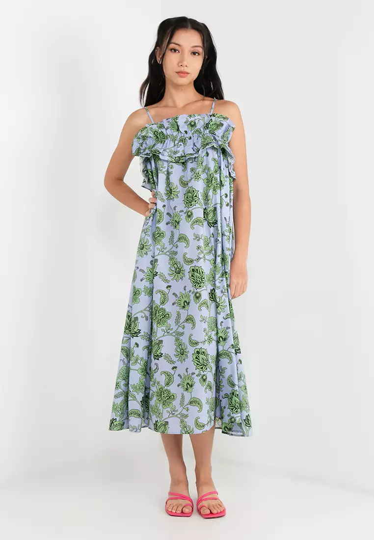 Urban Revivo Ruffled Floral Dress