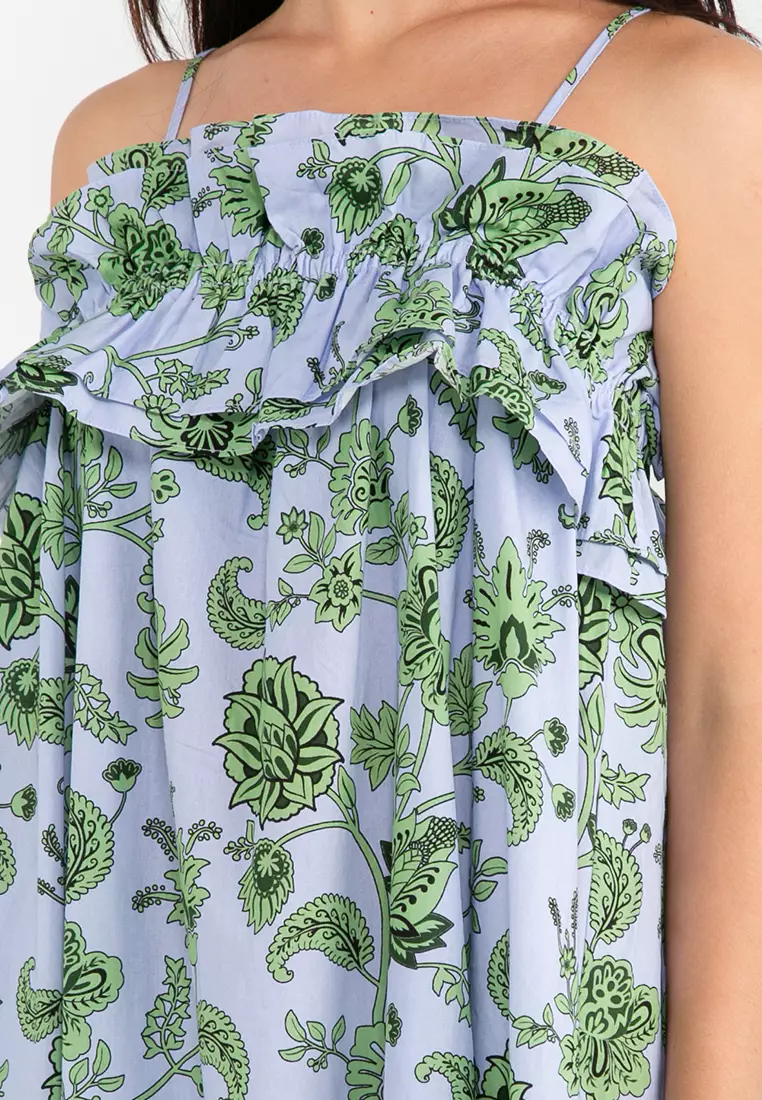 Urban Revivo Ruffled Floral Dress