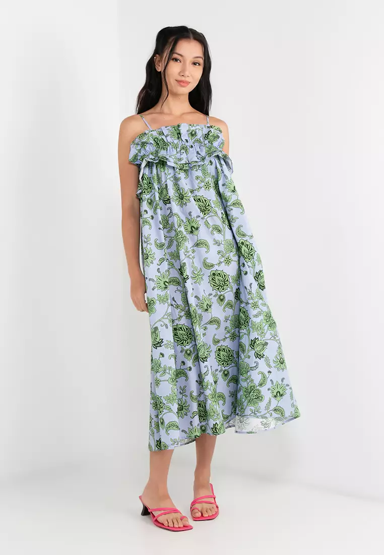 Urban Revivo Ruffled Floral Dress