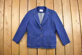 Vintage 1960s Cape Cod Match Mates Light Weight Denim Blazer Jacket / True Vintage Blazer / 60s / True Vintage Blazer / Made in 