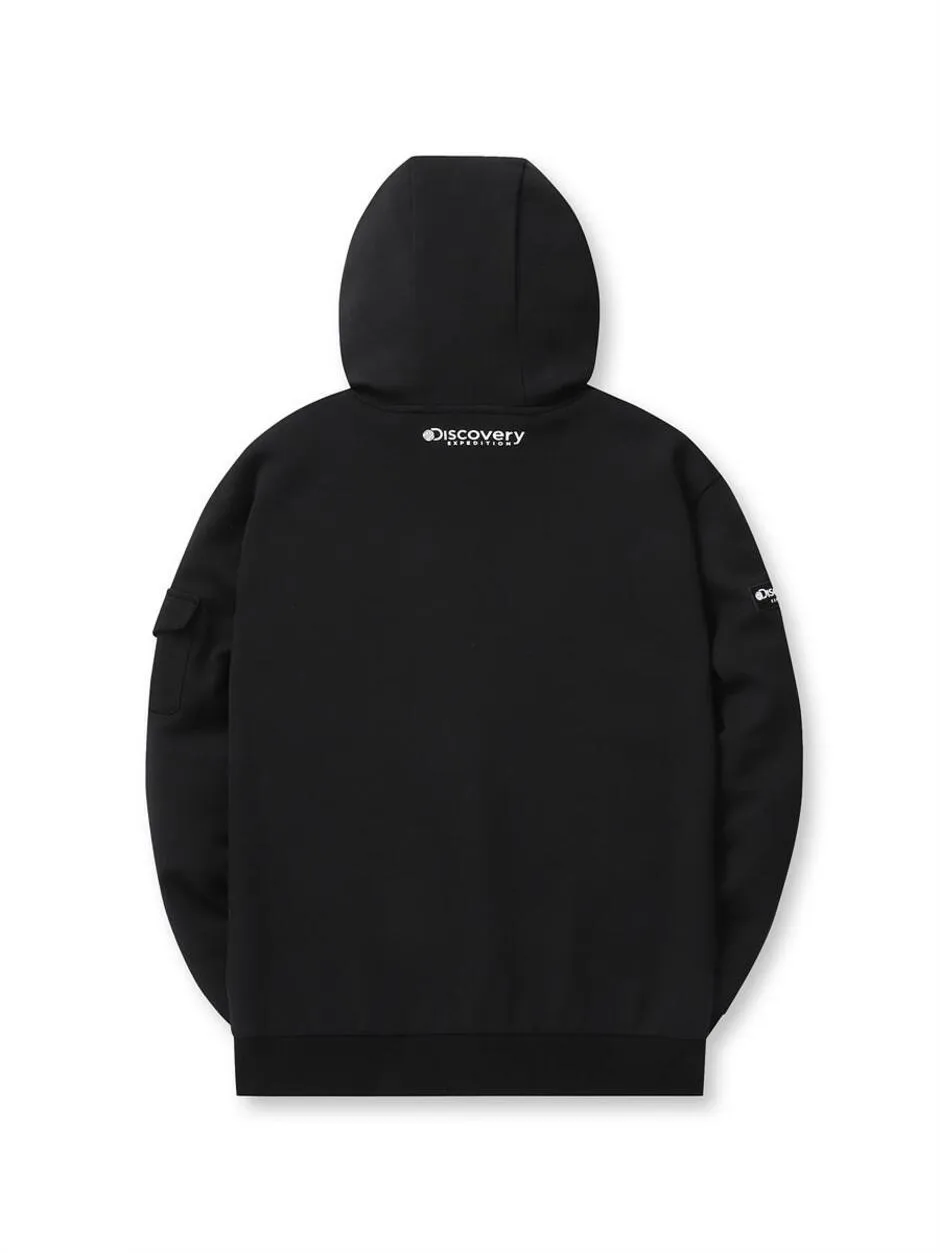 Wappen Pocket Hoodie Black