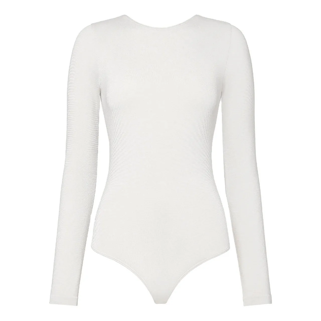 WOLFORD Memphis Dip Back Tanga Bodysuit - White